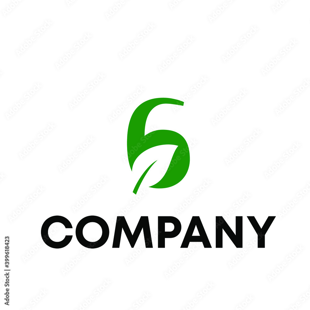 Fototapeta premium Letter G leaf logo 