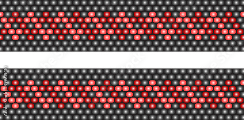 Vector seamless pattern of beads, abstract background