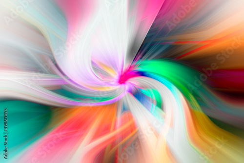 colorful abstract floral Twirl Twist background illustration. Colored lines