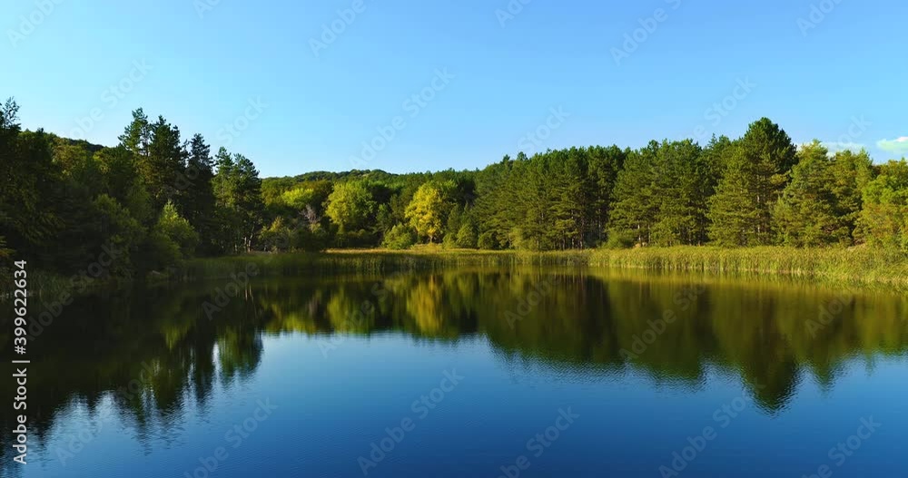 4K video of Nature mountain landscape - lake and forest 4K video of Nature mountain landscape - lake and forest