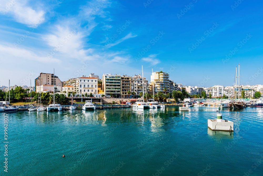 Piraeus Marina view in Greece
