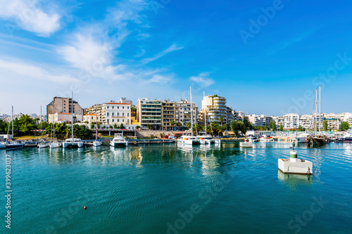 Piraeus Marina view in Greece © nejdetduzen