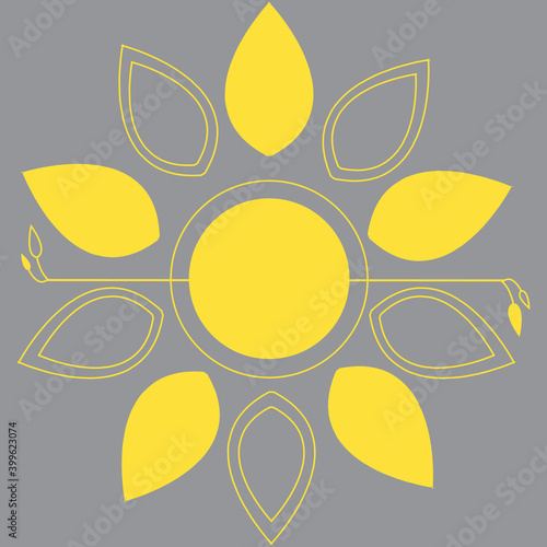 flower logo vector ultimate grey illuminating