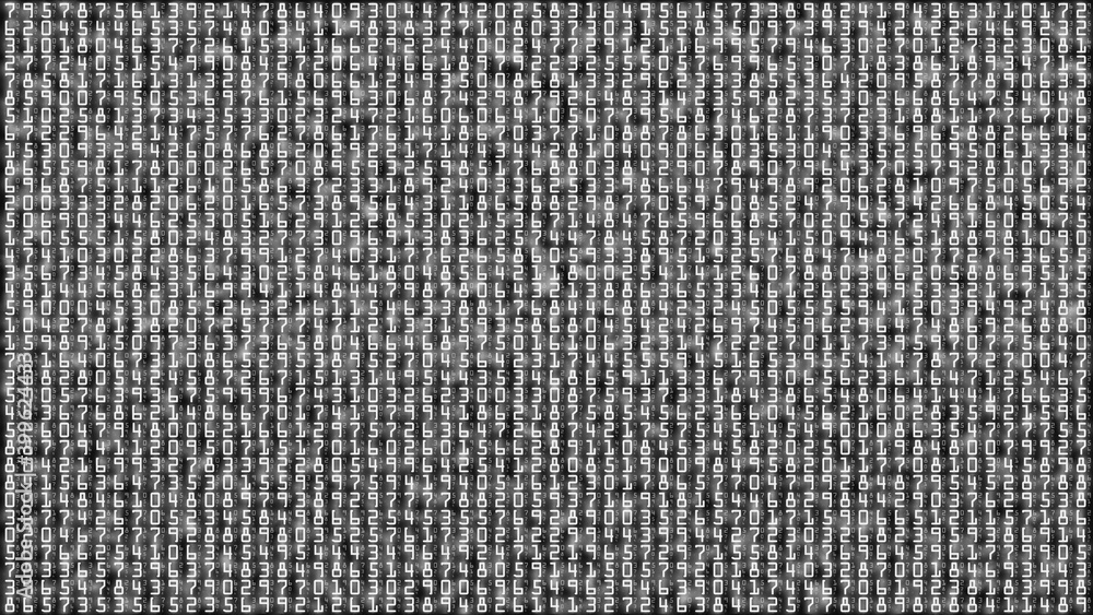 Digital number abstract background Digital number abstract background