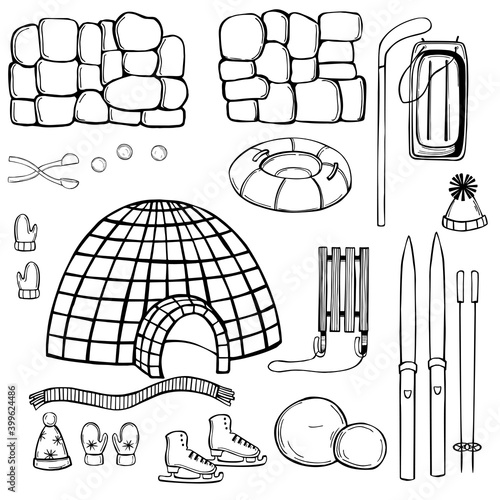  Winter Activities set.