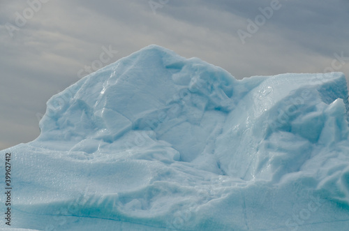 Bright white iceberg