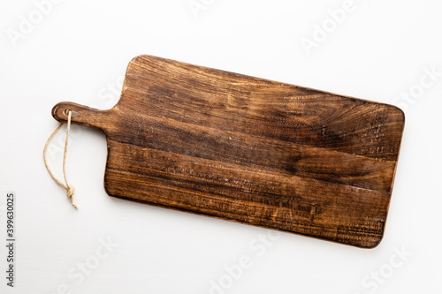 Old wood board texture isolated on white background with copy space for design or work.