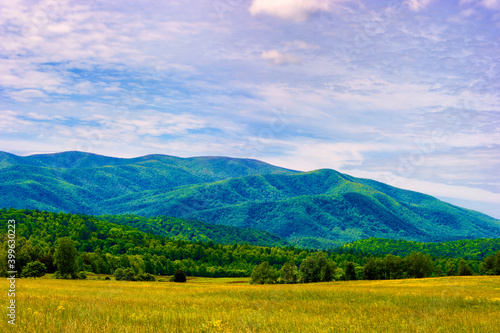 Cades Cove Valley in The Tenneessee Smoky Mountains © Dee