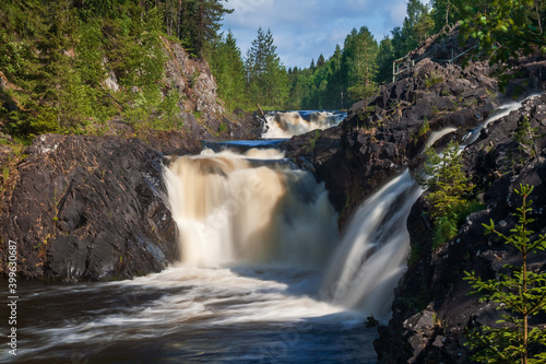 Kivach waterfall