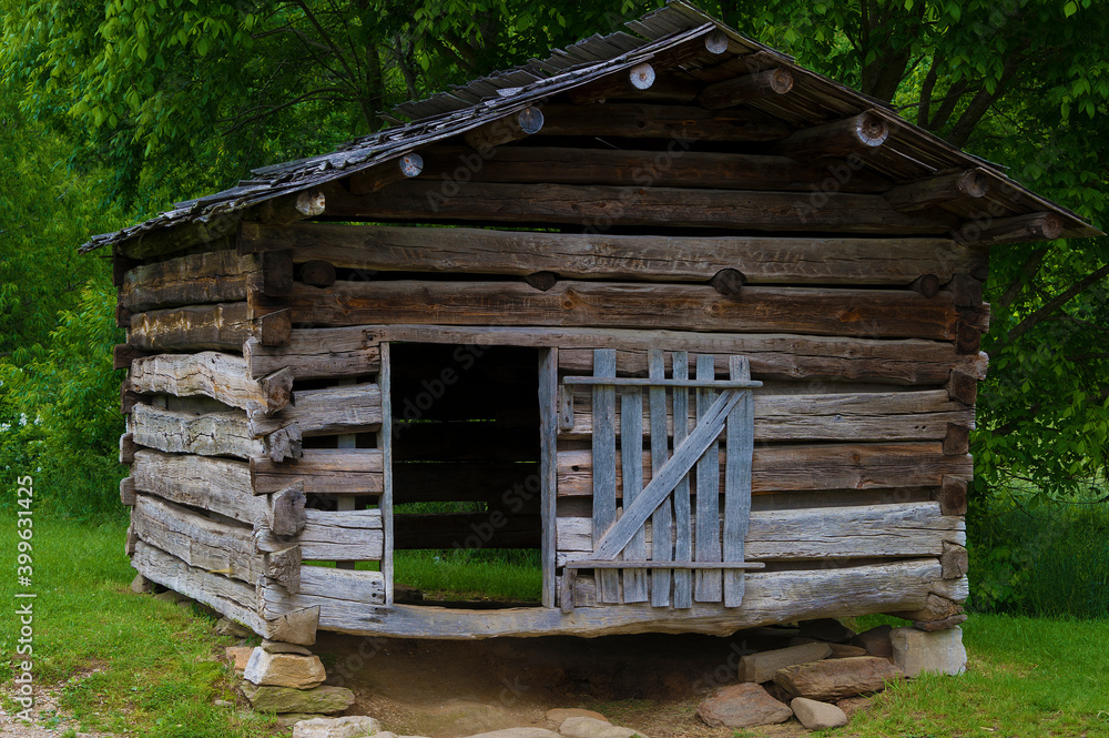 An Out Building On An Old Homestead in Cades CoveTenneessee An Out Building On An Old Homestead in Cades CoveTenneessee
