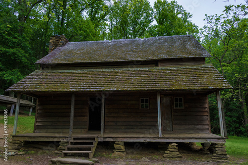 Templeton homestead in Cades Cove Valley, Smoky Mountains Tennessee