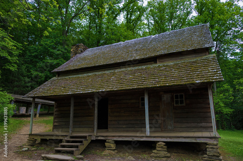 Templeton homestead in Cades Cove Valley, Smoky Mountains Tennessee