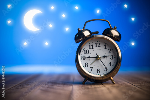 Insomnia alarm clock at night