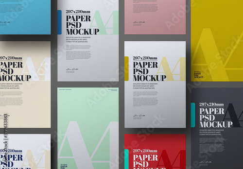 Flyer Mockup Set, Portrait