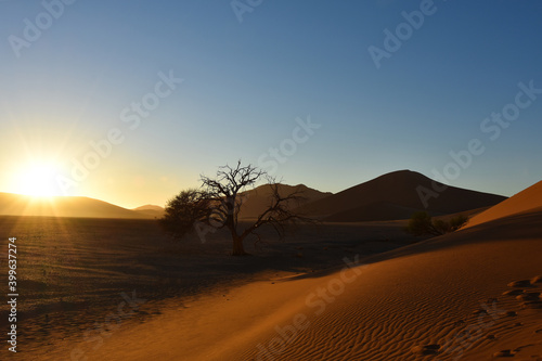 Beautiful Sunrise at Sossusvlei, Namibia