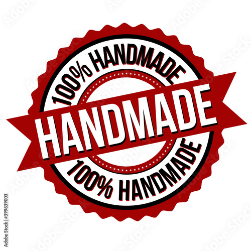 Handmade label or sticker