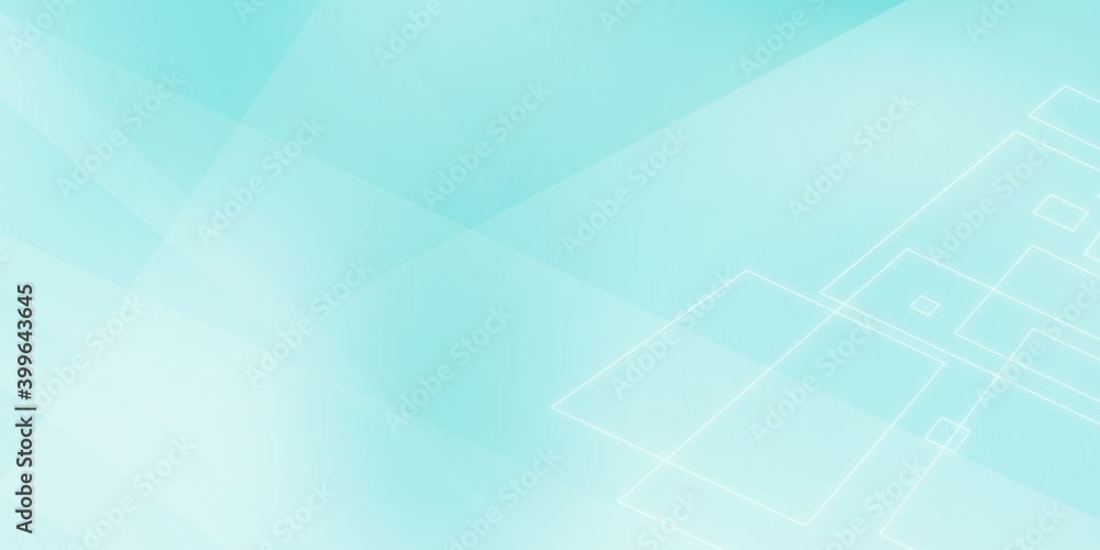 Modern abstract background with mosaic triangle elements and pastel blue white gradient. This backdrop is suitable for modern and futuristic technology themes.