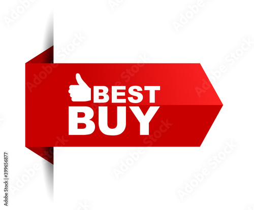 red vector illustration banner best buy