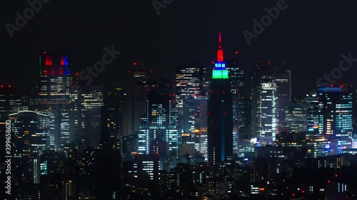 Wallpaper Mural 東京　新宿　夜景　タイムラプス Torontodigital.ca