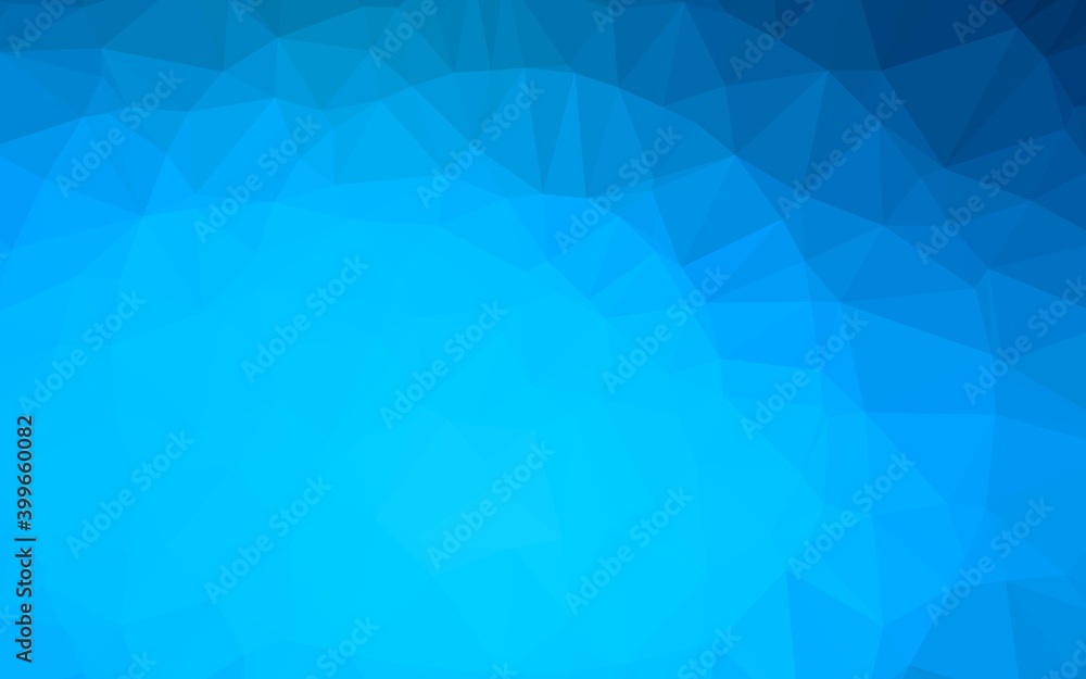 Light BLUE vector polygon abstract layout. Light BLUE vector polygon abstract layout.
