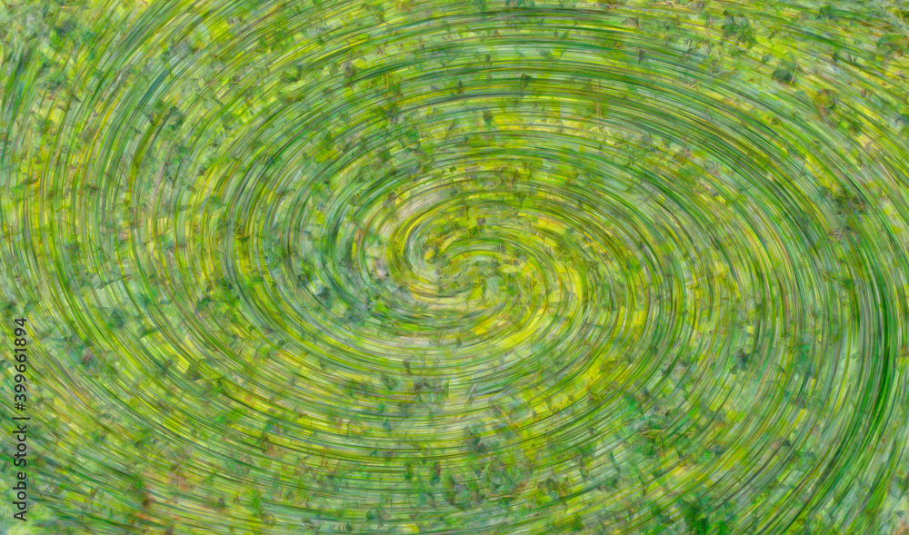 Fototapeta premium spiral green garden background for presentations 