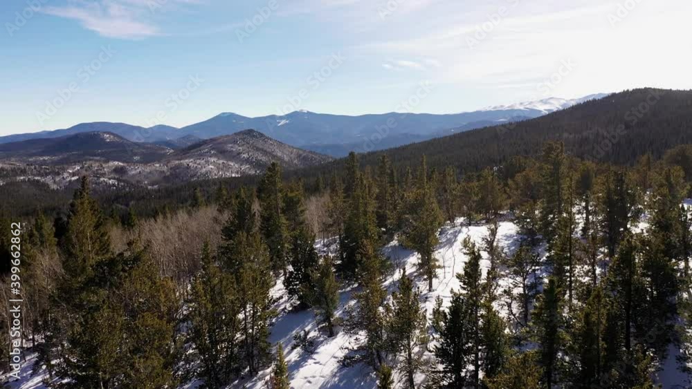 High definition aerial video flying over Rocky Mountains, Arapahoe National Forest, Colorado, USA. High definition aerial video flying over Rocky Mountains, Arapahoe National Forest, Colorado, USA.