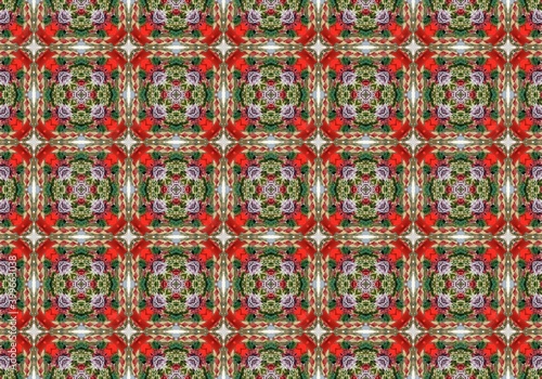 Christmas background tile red green and white color illustration