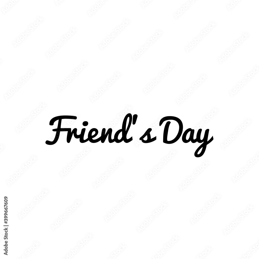 ''Friend's Day'' Lettering ''Friend's Day'' Lettering