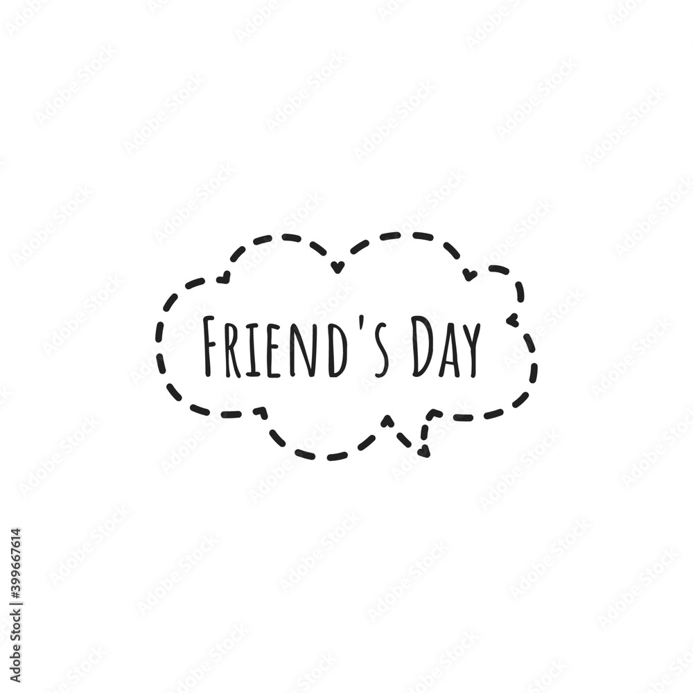 ''Friend's Day'' Lettering ''Friend's Day'' Lettering
