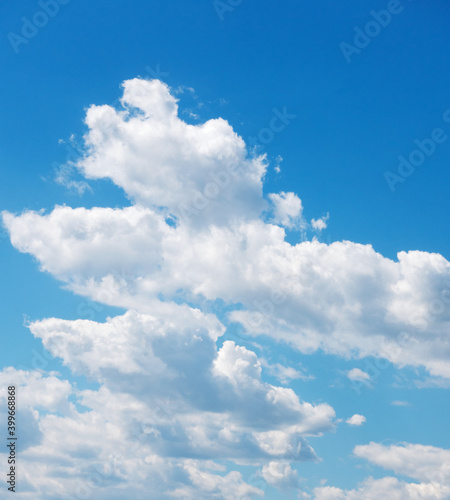 Photography Blue sky and white clouds background material