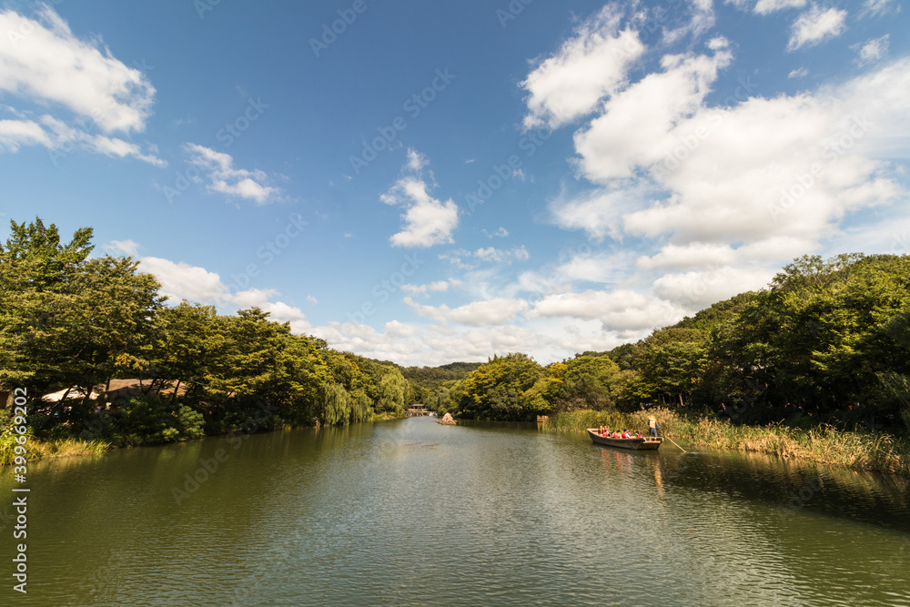 river in the park