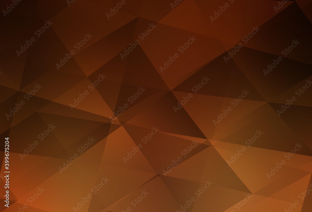 Dark Orange vector abstract mosaic background. Dark Orange vector abstract mosaic background.