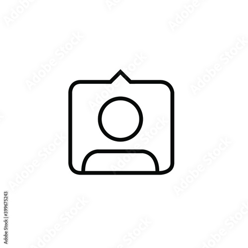 tag people instagram icon vector photo