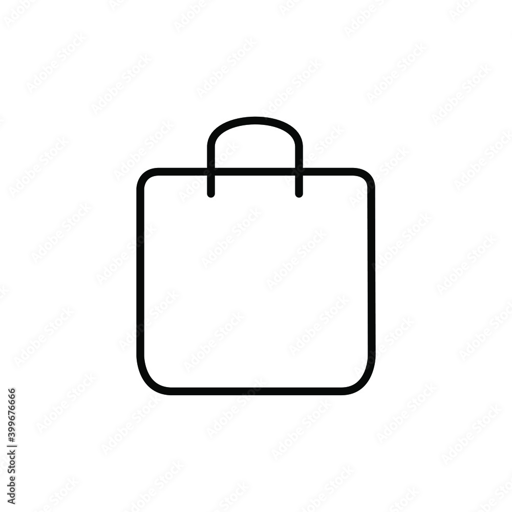 shopping bag icon flat vector shopping bag icon flat vector