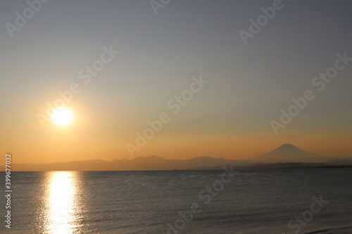 Mt.fuji and the sunset