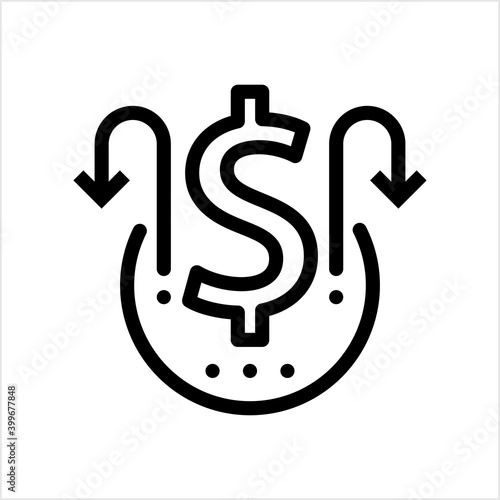 Money Back Dollar Icon Design