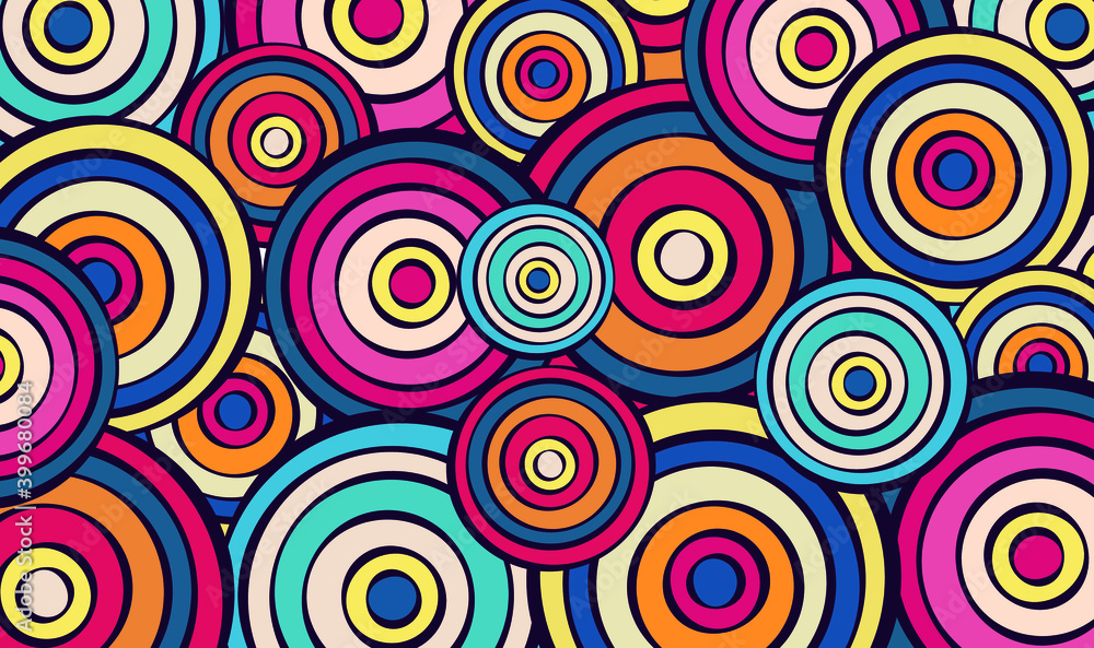 Circle Seamless Pattern Design Circle Seamless Pattern Design