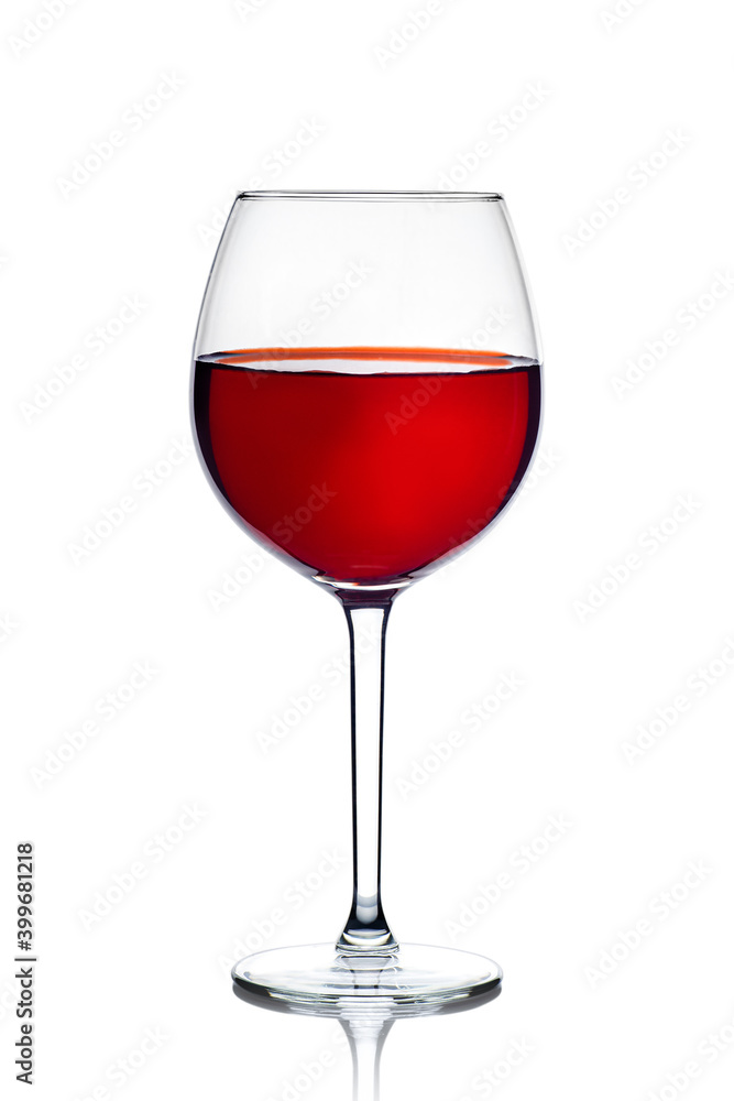 Wine glass, glass, on a white background Wine glass, glass, on a white background