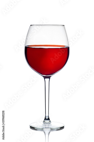 Wine glass, glass, on a white background
