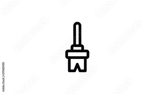 Bathroom Outline Icon - Brush