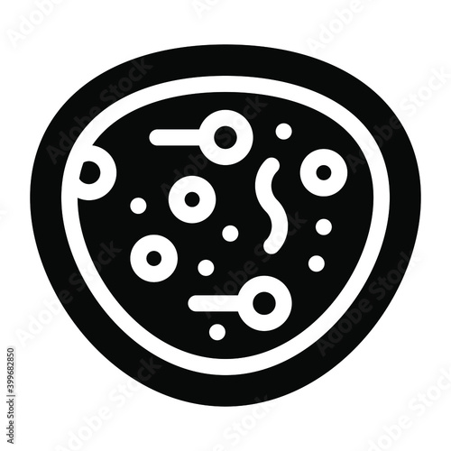 
Icon of blood cells in solid style 
