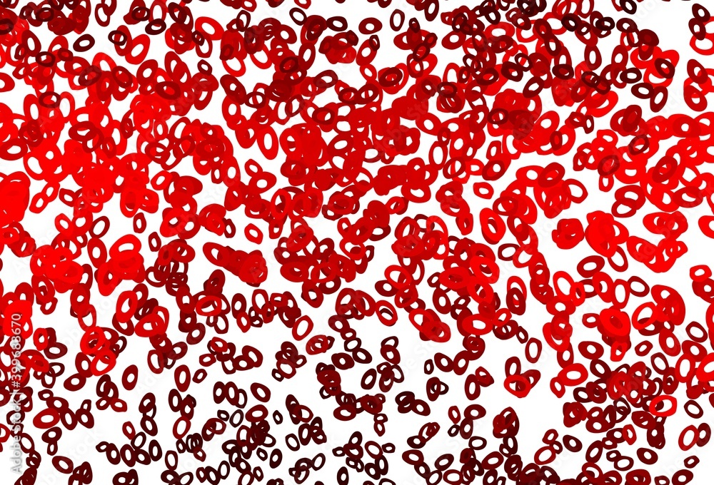 Light Red vector layout with circle shapes. Light Red vector layout with circle shapes.