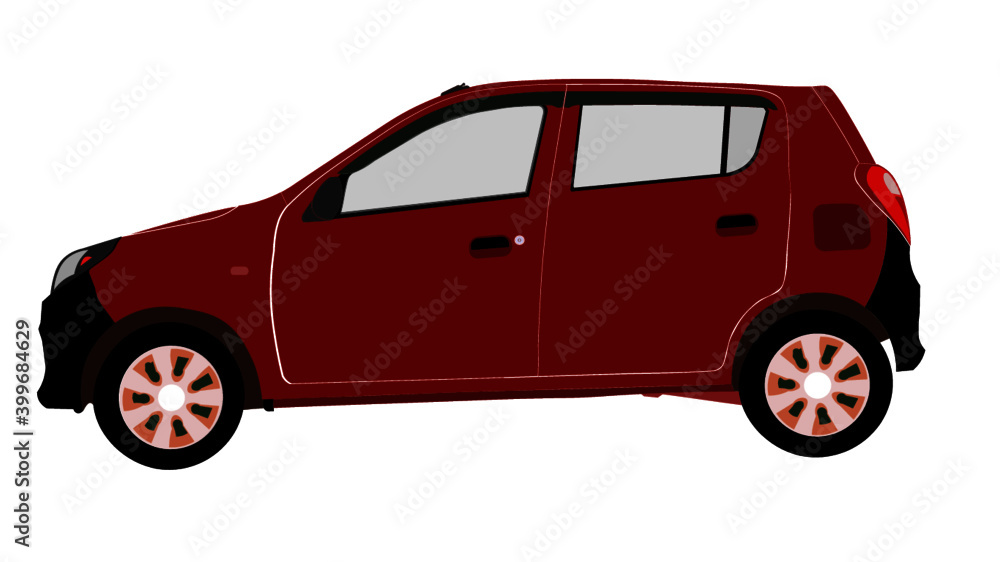 Suzuki Alto Hatchback 2019 Vector Image