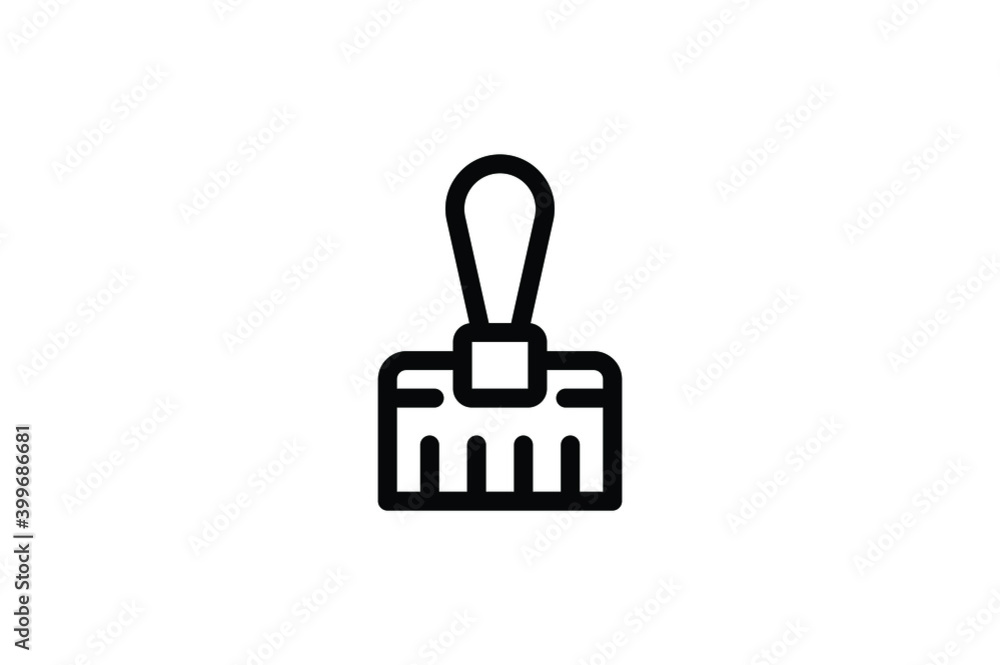 Bathroom Outline Icon - Brush Bathroom Outline Icon - Brush