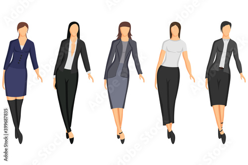 Women's work outfits for going to work, dresses, skirts, jackets.