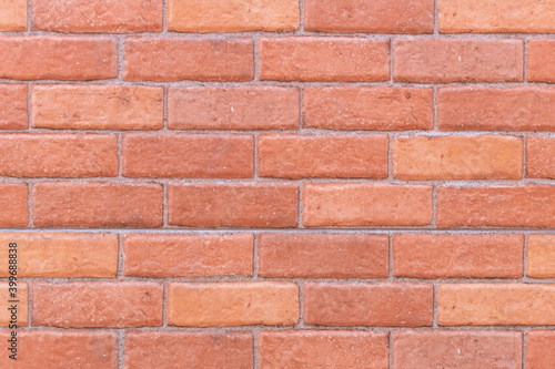 Red brick wall texture. Home or office design backdrop.