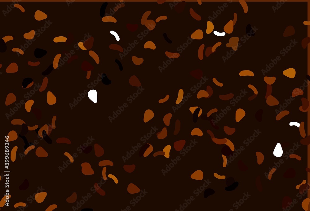 Light Orange vector backdrop with abstract shapes. Light Orange vector backdrop with abstract shapes.