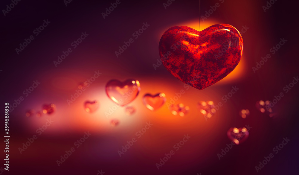 abstract valentine hearts - symbol of love abstract valentine hearts - symbol of love