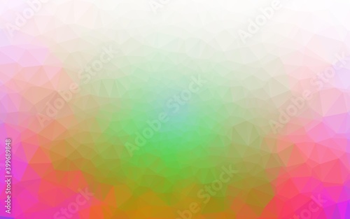Wallpaper Mural Light Multicolor, Rainbow vector polygonal template. Torontodigital.ca