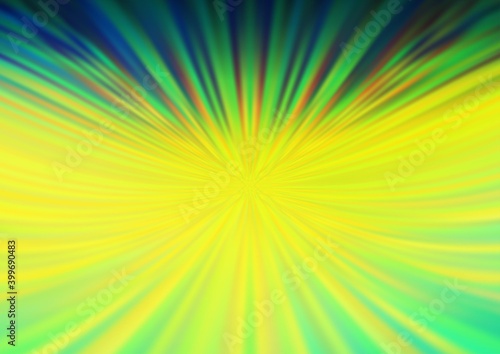 Dark Blue  Yellow vector blurred and colored template.